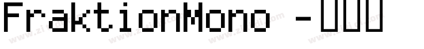 FraktionMono 字体转换